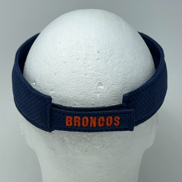 Denver Broncos Visor Hat Cap NFL Football Jersey Mesh Strapback Blue - Picture 3 of 10